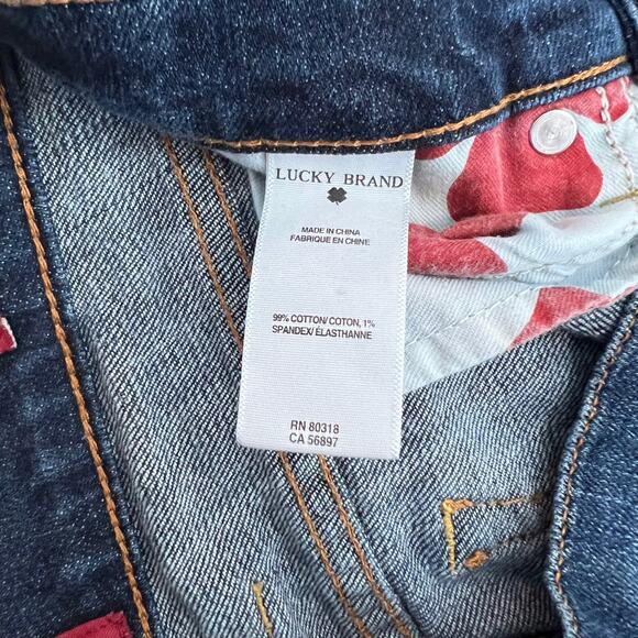 Lucky Brand Sofia Dark Rinse Boot Cut Jeans Size 4 27 - Picture 9 of 11